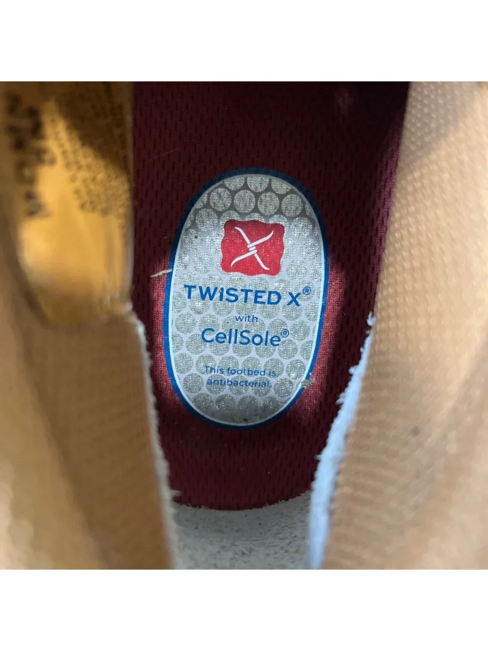Twisted X Men Size 8 Nano Safety Toe Driving Moc Chukka Leather Ostrich Tan Work